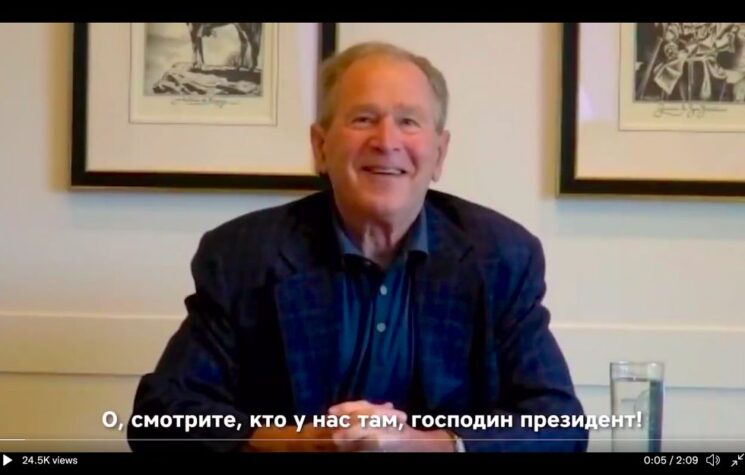 Bush Admits U.S. Broke Promise on NATO Expansion; Says Ukraine Should ‘Destroy as Many Russian Troops’ as Possible