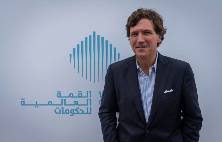 Tucker Carlson tells Dubai audience he did not go to Russia to promote Vladimir Putin