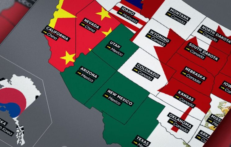 America’s trade map: Which country is each U.S. state’s number one IMPORT partner?