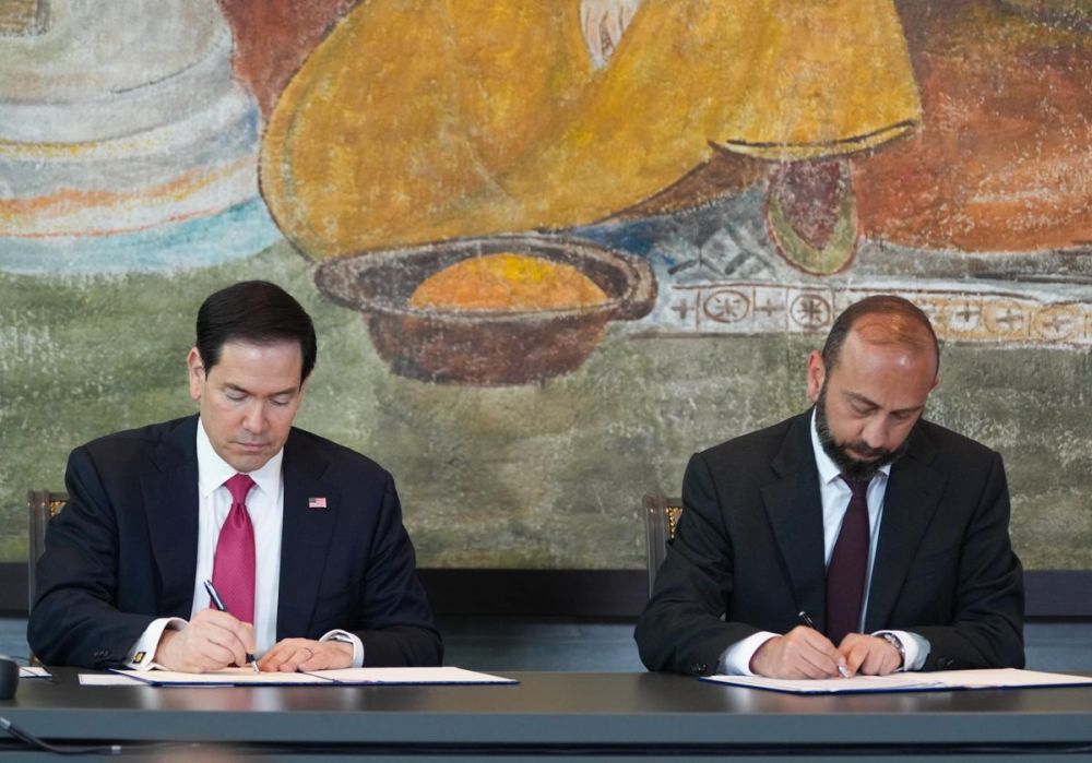 Yerevan, Armenian Foreign Ministers Mirzoyan and Rubio announce TRIPP and signed a Strategic Partnership Charter and MOU on Critical Minerals