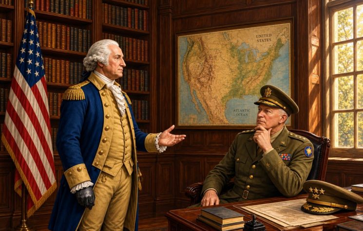 Eisenhower and Washington both spoke out against war